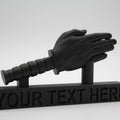 Non-Bladed Knife Hand Desk Collectible thumbnail 1